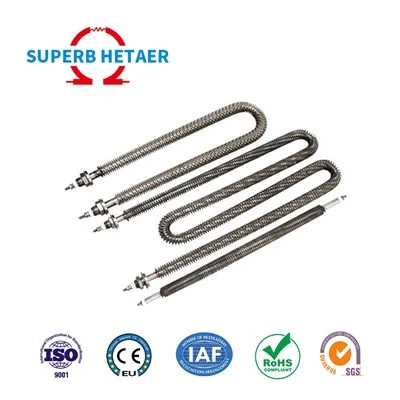 220V 2kw Fin Tubular Heater Finned Air Heater องค์ประกอบความร้อนครีบ